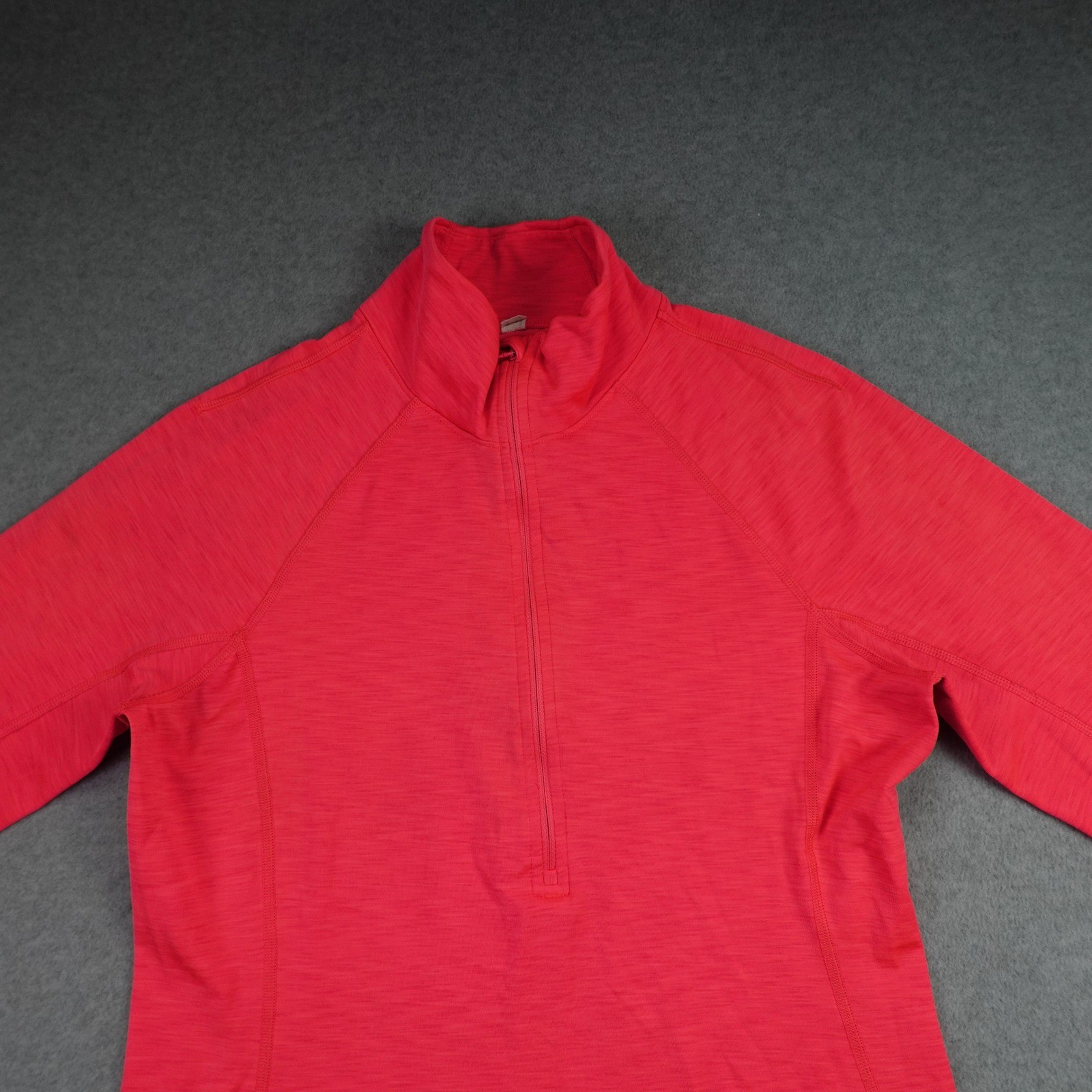 Under Armour Pullover Womens Medium Pink 1/4 Zip Athletic Thumbholes