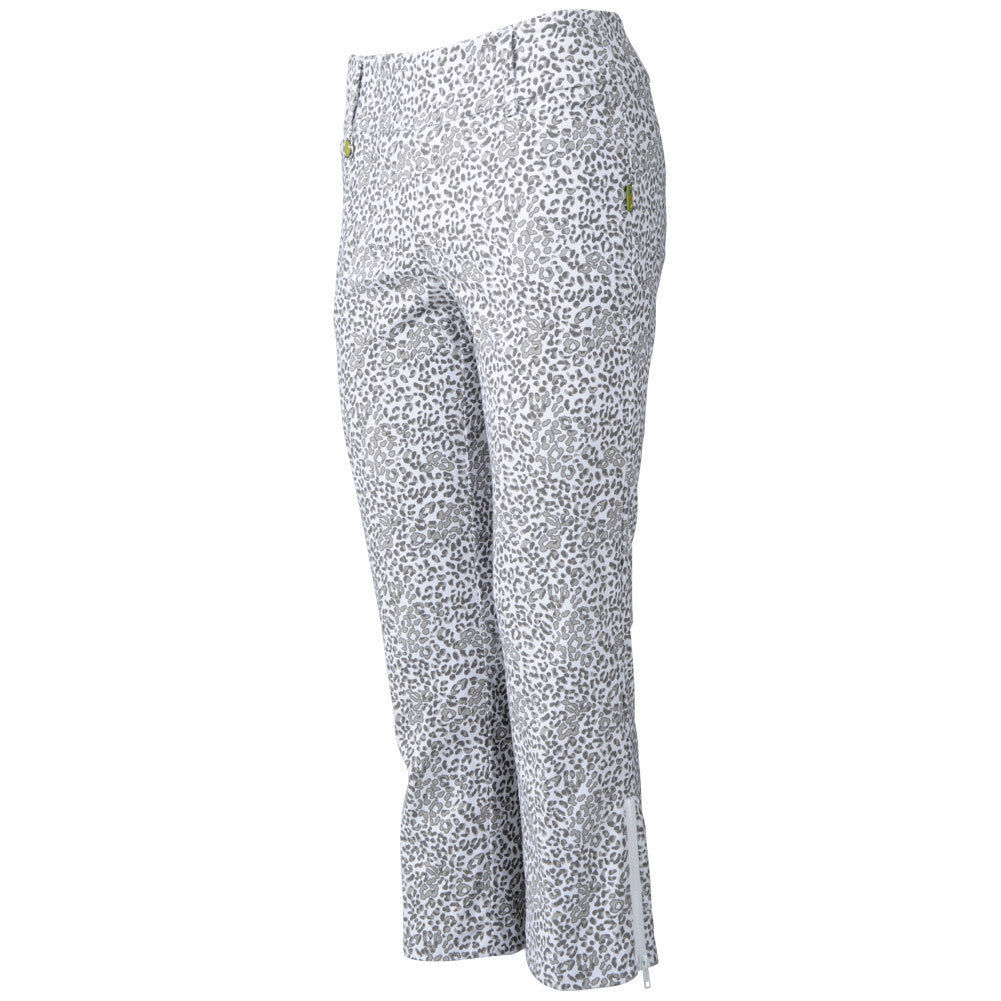 NWT Ladies SWING CONTROL GRAY LEOPARD GOLF CAPRIS – 8 10 & 12 Stretch