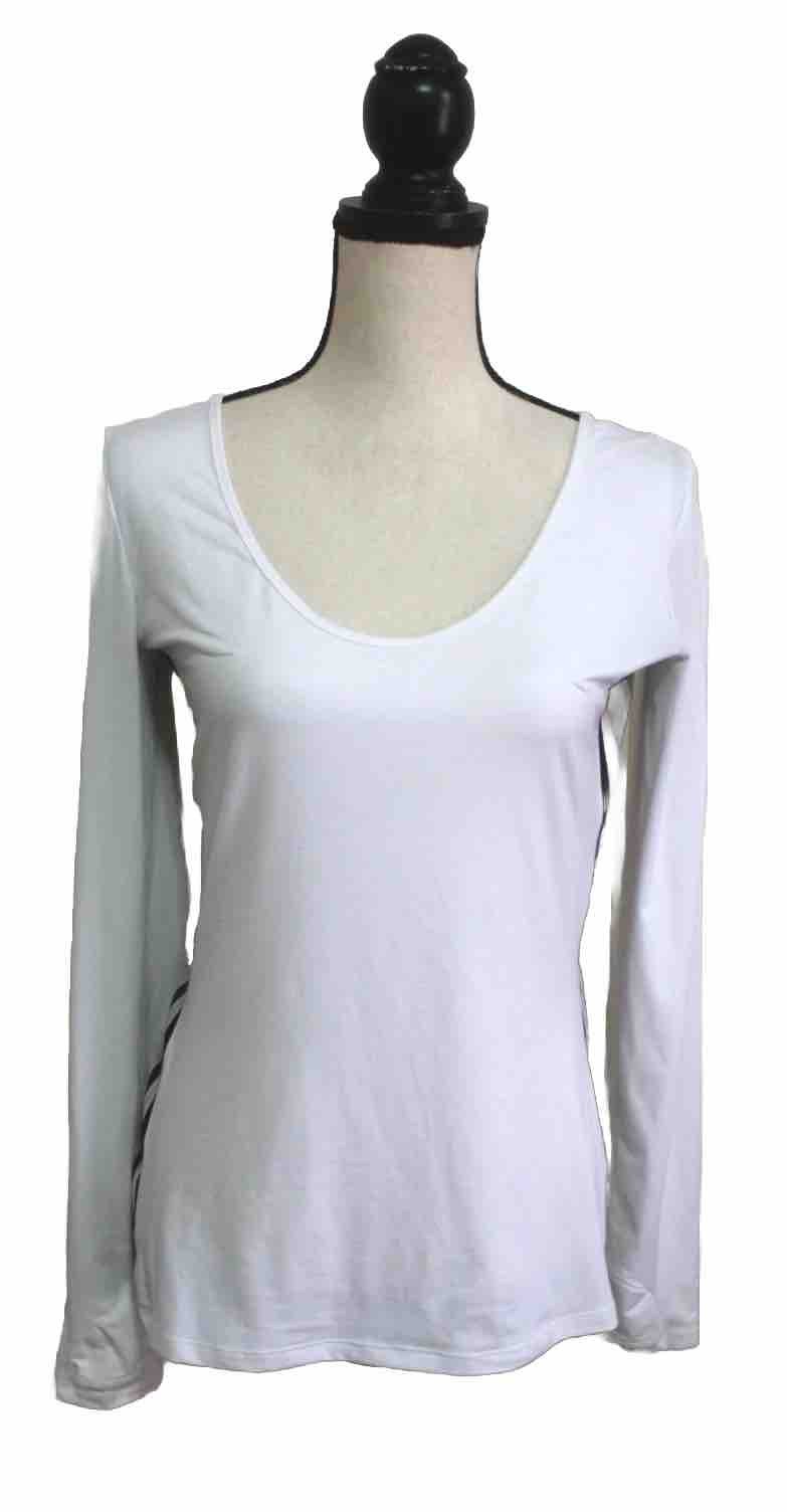 Derek Lam 10 C Athleta Size Large Long Sleeve Women’s Top White Athleisure