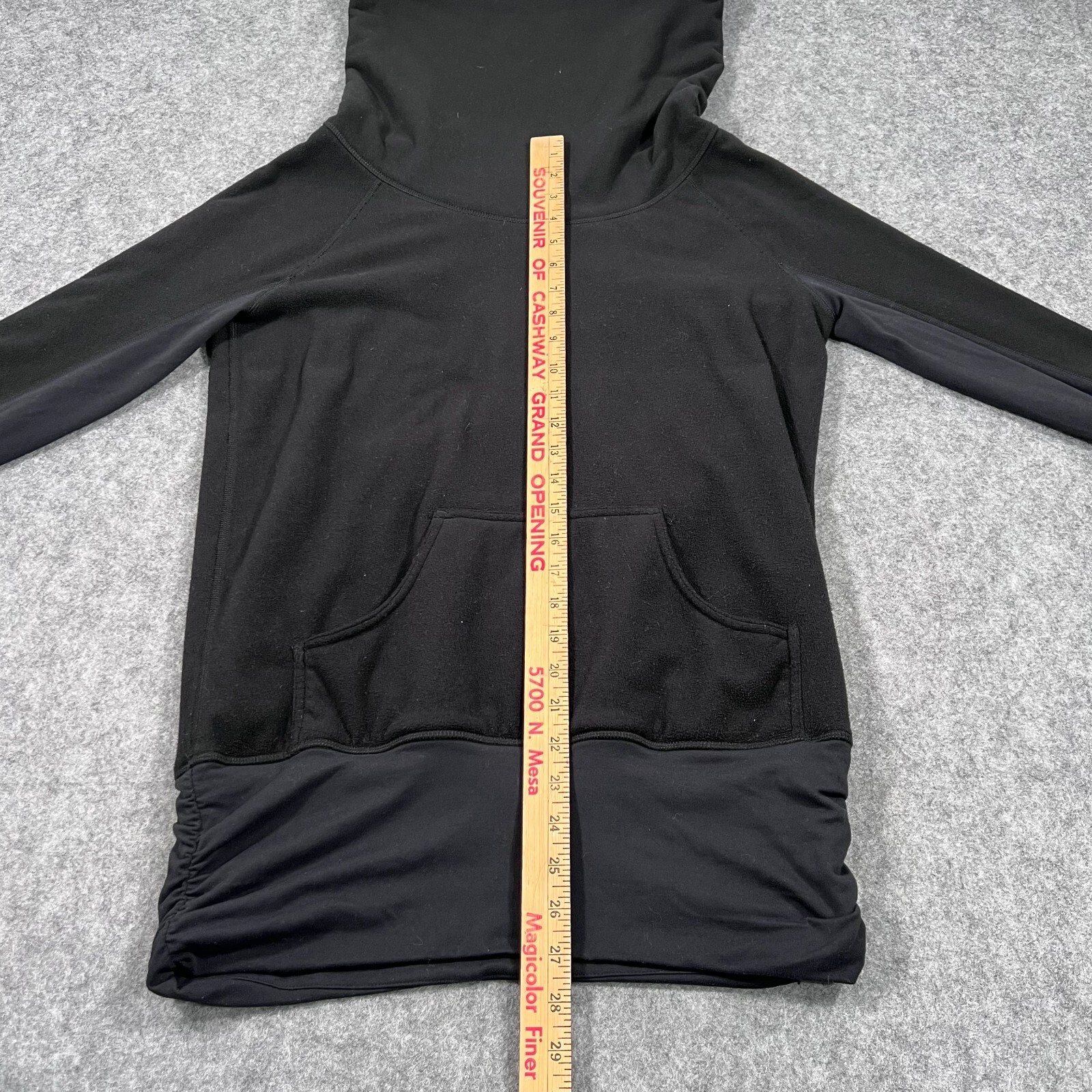 Lululemon Athletica Black Don’t Hurry Be Happy Cowl Neck Pullover Women’s Size 6