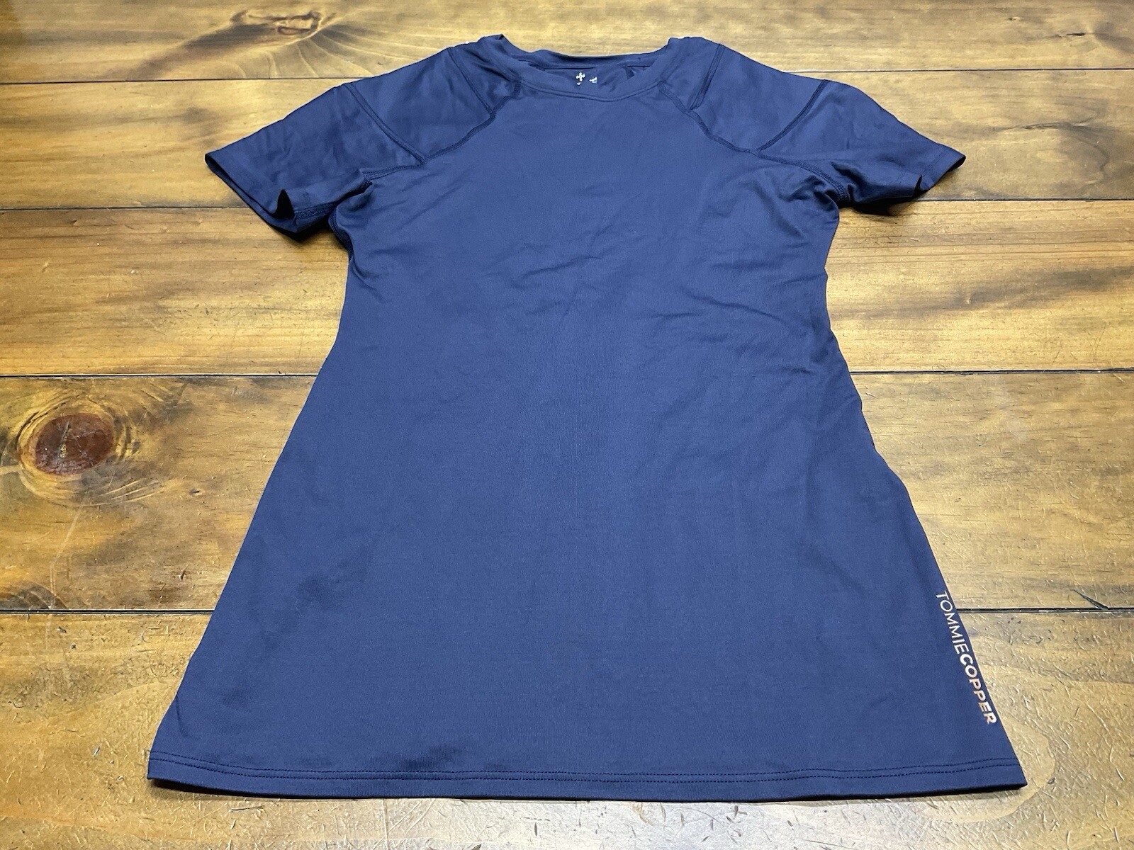Tommie Copper Shirt Women’s Large Blue Shoulder Centric Support Compression Top