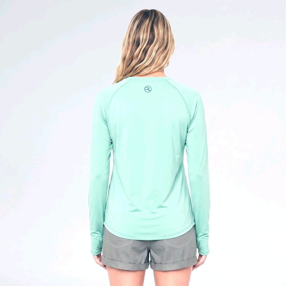 Reel Life SPF50+ Long Sleeve UV Tee T-Shirt Outdoor Nation Women’s L Light Blue