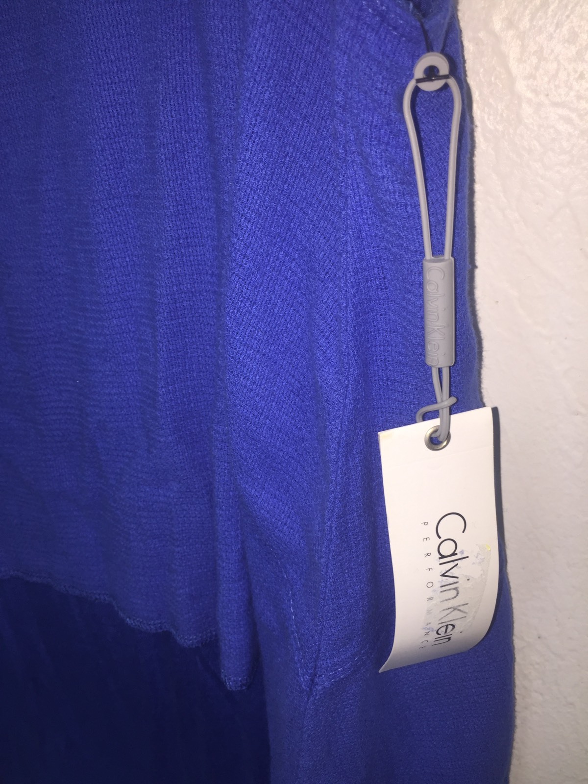 NEW Calvin Klein Performance Quick Dry Layer Top Medium M Blue NWT Tank Tee