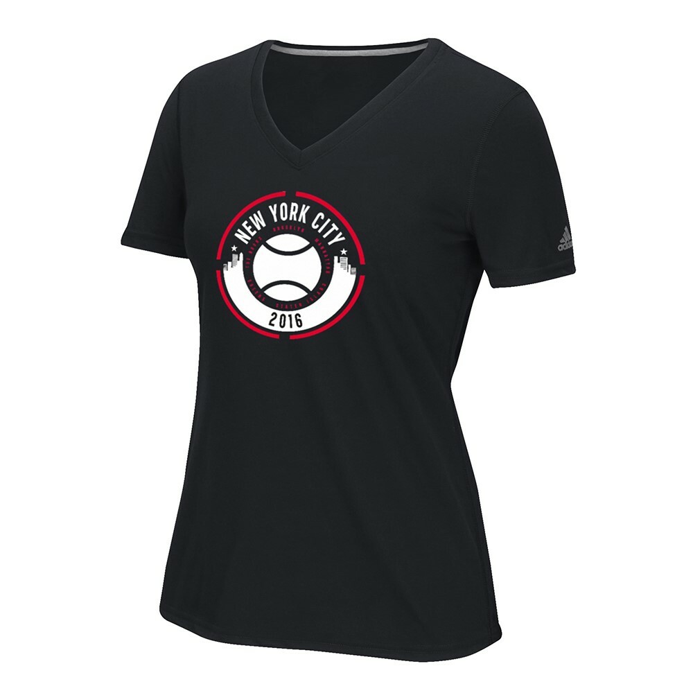 Adidas Women’s Black “Create Your Stage” Climalite V-Neck T-Shirt CA7935