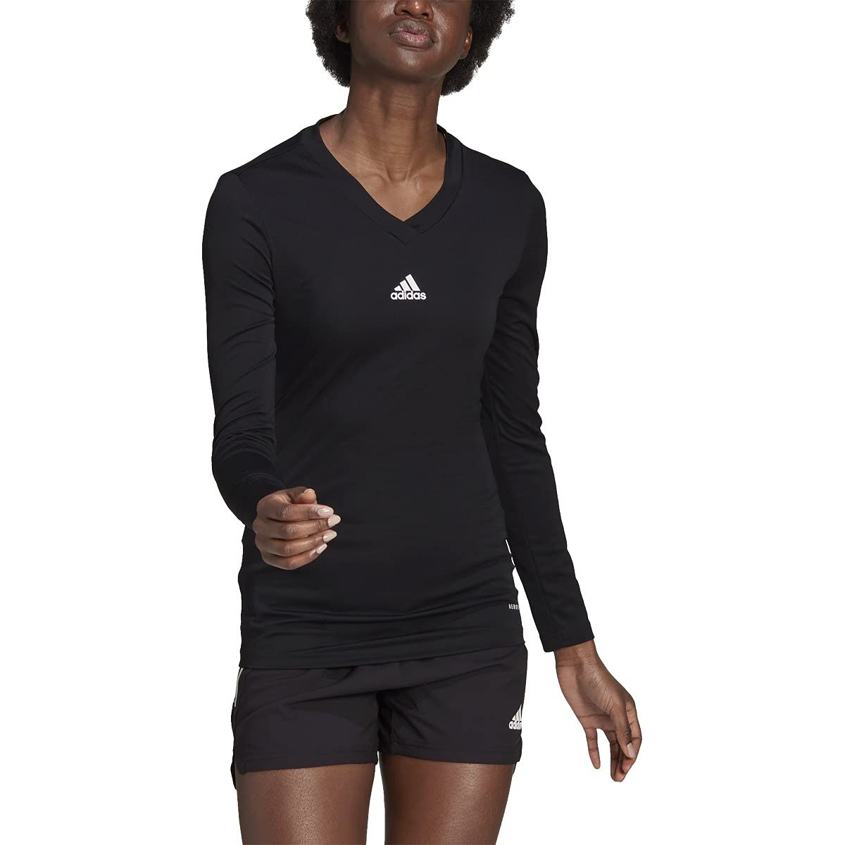 adidas womens Team Base Tee Black Small long sleeve Small