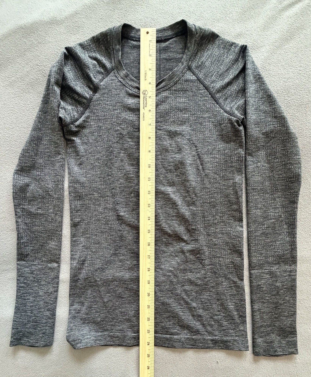 Lululemon – Swiftly Tech Long Sleeve – Dark Heather Grey – Size 2