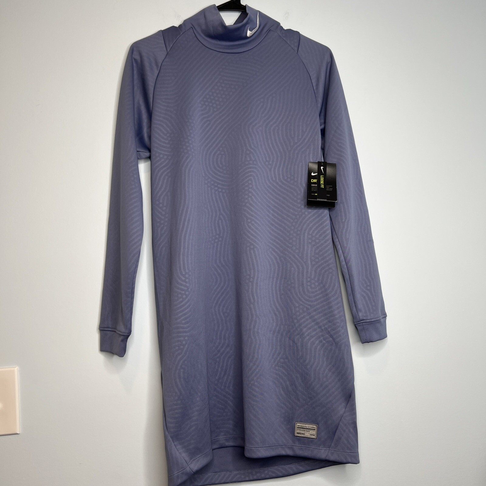 Nike Women’s FC Soccer Dress DRI-FIT Technology LOOSE FIT Size XS Grayish Blue
