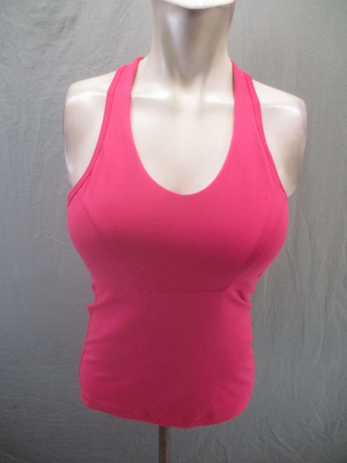 MARIKA TEK Size S Womens Pink Scoop Neck Athletic Racer Back Cutout Tank Top 220
