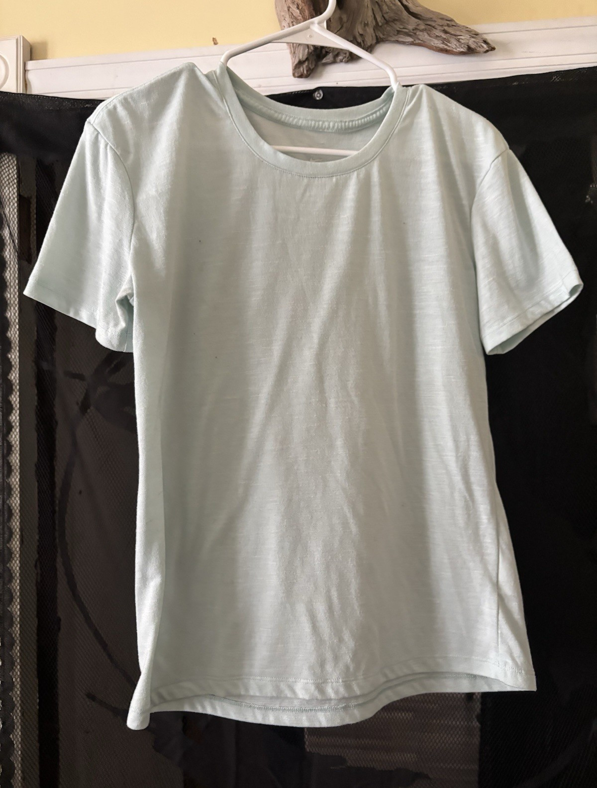 Nike womens Solid Light Blue dry fit Short Sleeve T-Shirt Size M