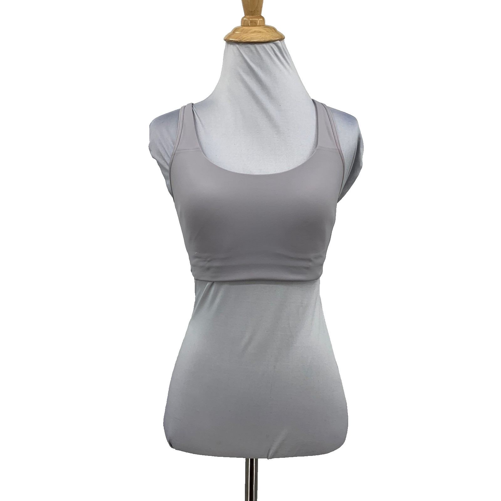 Lululemon Sports Bra Womens 4/6 Taupe Adjustable Strap Medium Support Molded Pad