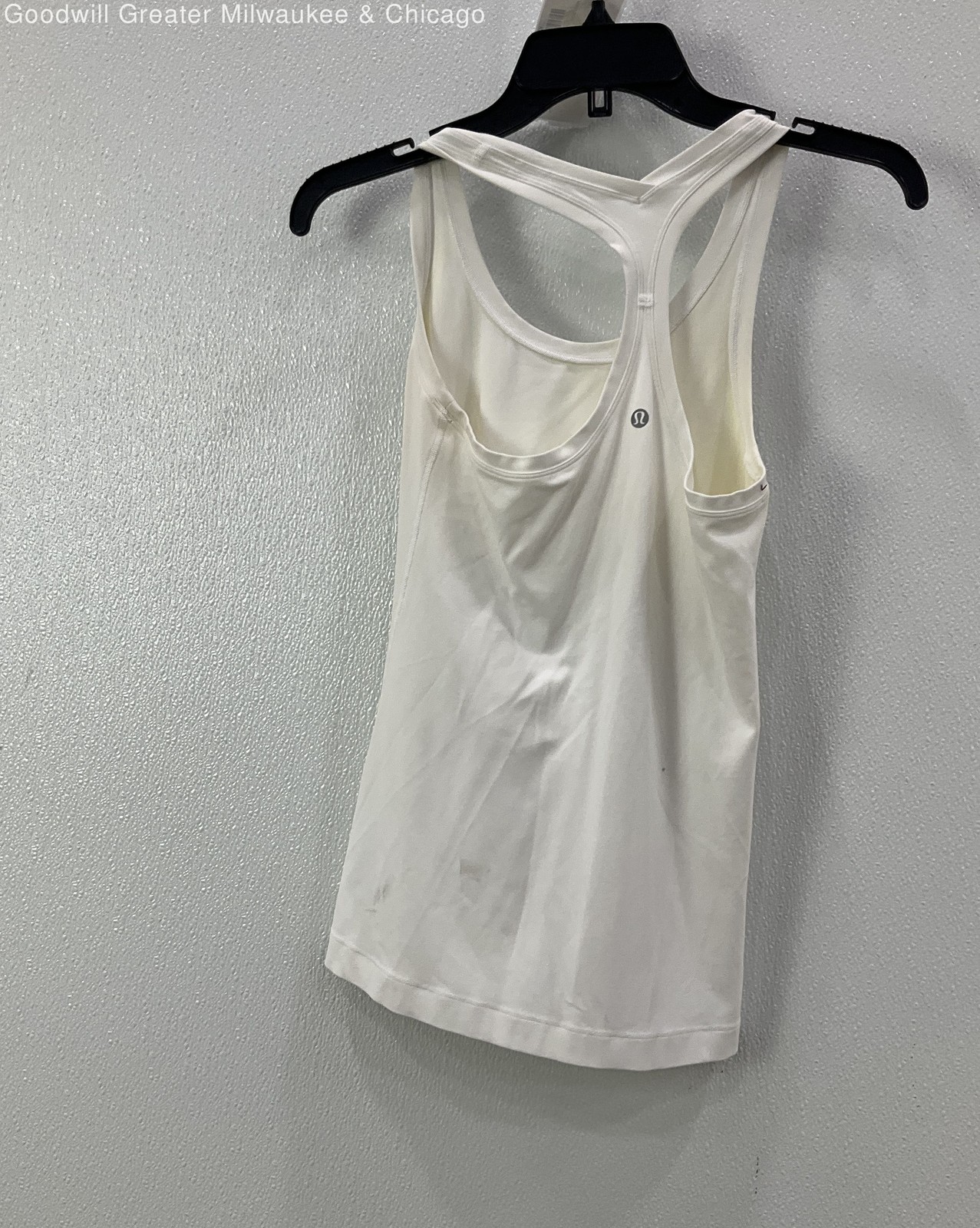 Lululemon Womens White Solid Athletic Racerback Tank Top N A