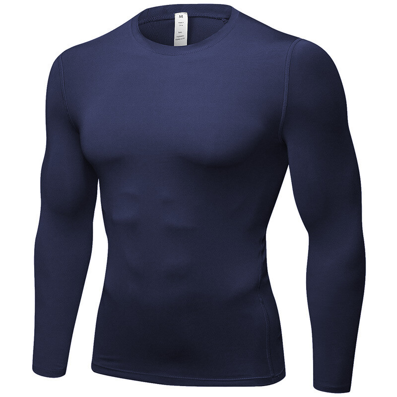 ZONBAILON Men’s Tight Training PRO Quick Dry Sports Fitness Running Long Sleeve