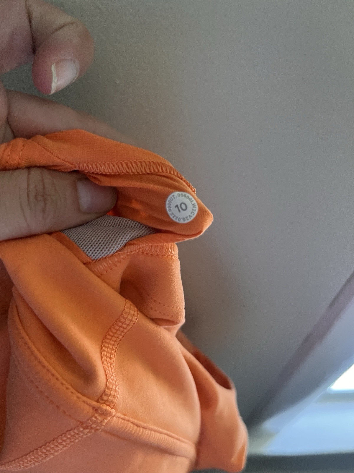 Lululemon Wunder Train Longline Bra Medium Support, C/D Cup Orange Frappe Sz 10