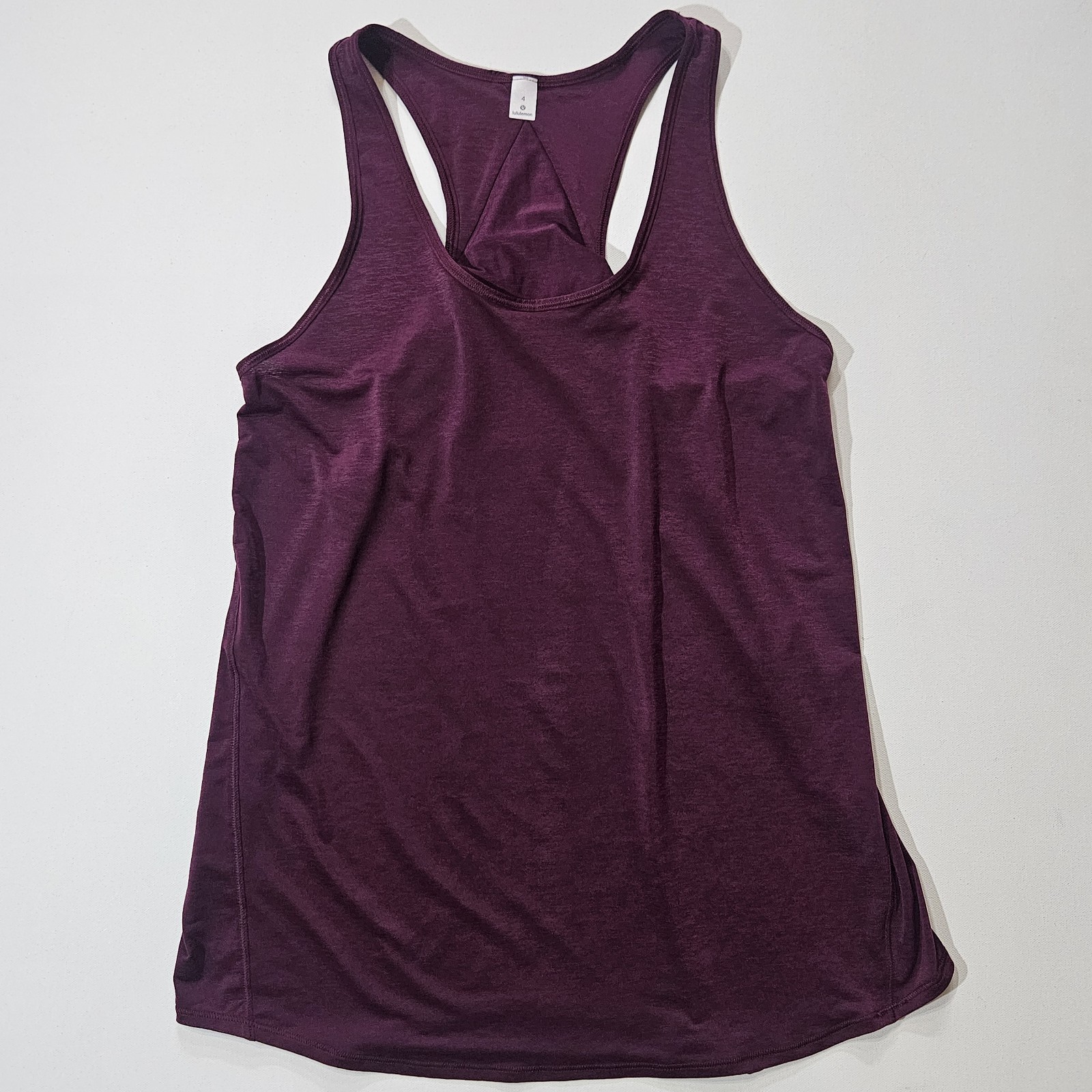 Lululemon Racerback Tank Top Womens Size 4 Purple Beachy Summer Yoga Activewear