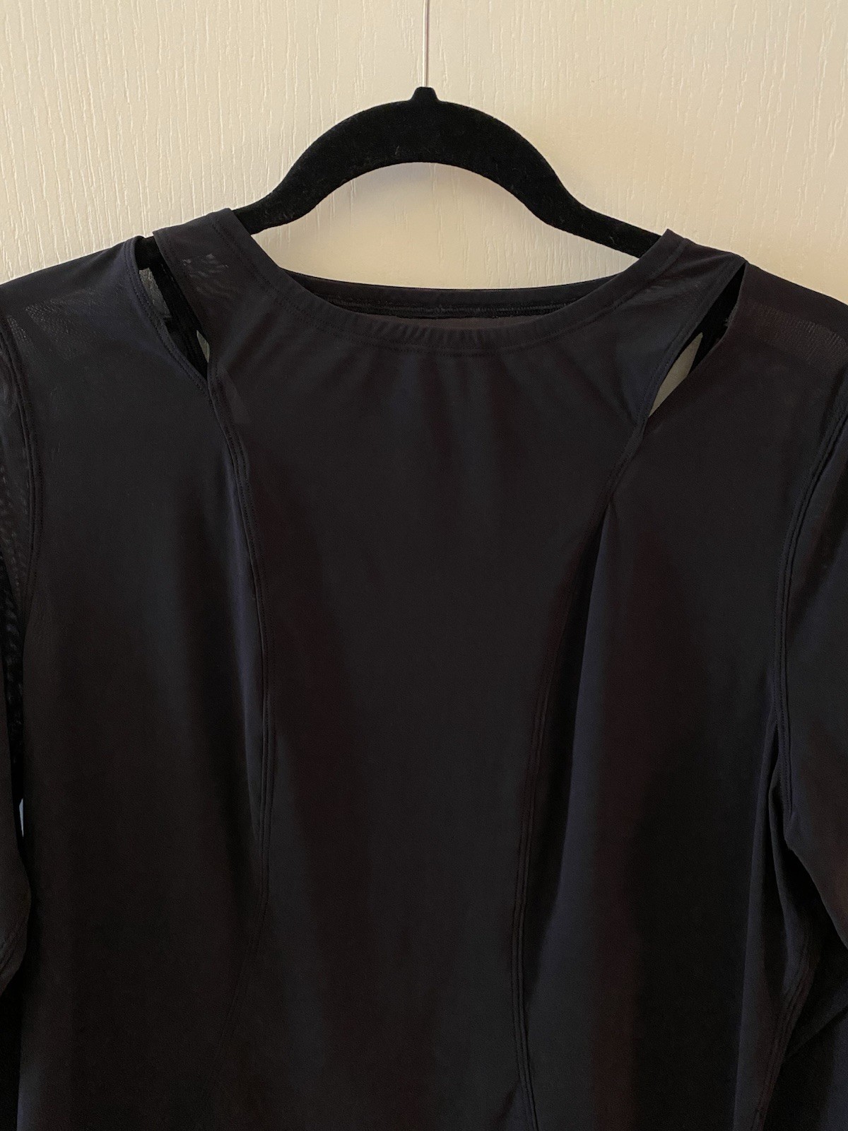 LULULEMON Set Challenger Mesh Long Sleeve in Black – M