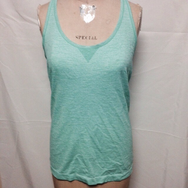 Ideology Seamless Semi Fitted Racerback Tank L Green Goddess NWT