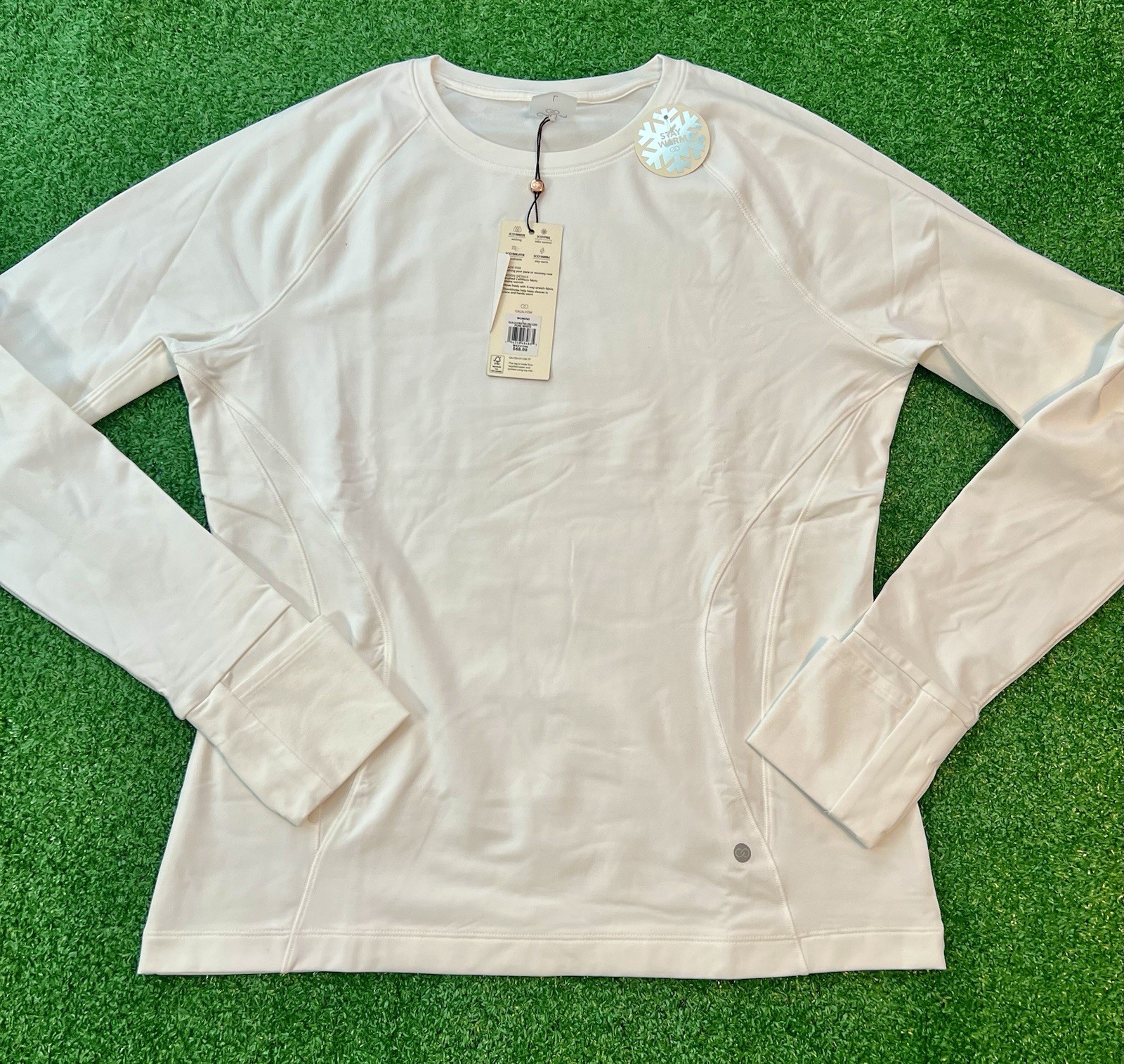 CALIA Carrie Underwood Cold Weather Collection Women White Long Sleeve Size L