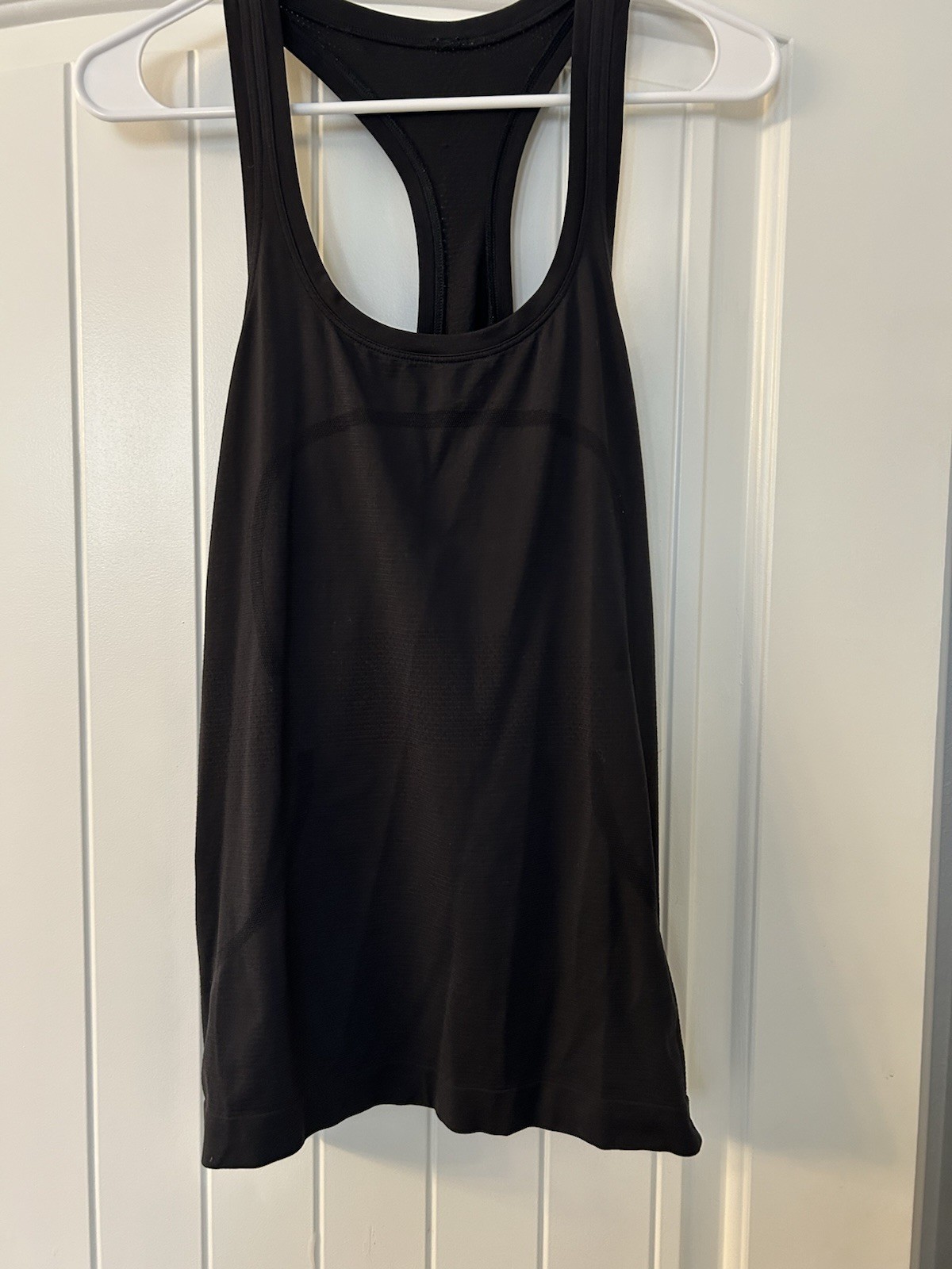 Lululemon Women’s Black Swiftly Tech Racerback Tank Top Sz 12 Scoop Neck *Race*
