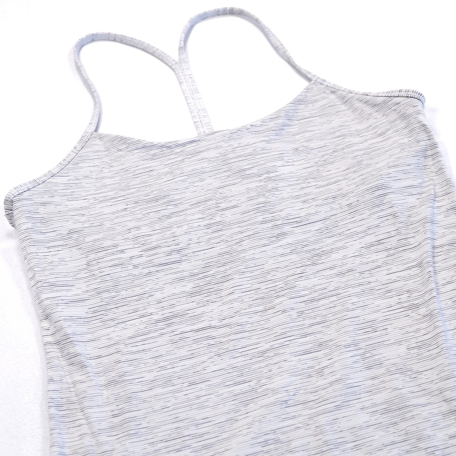 LULULEMON Women’s 10 Space Nimbus Gray Power Pose Racerback Athletic Tank Top