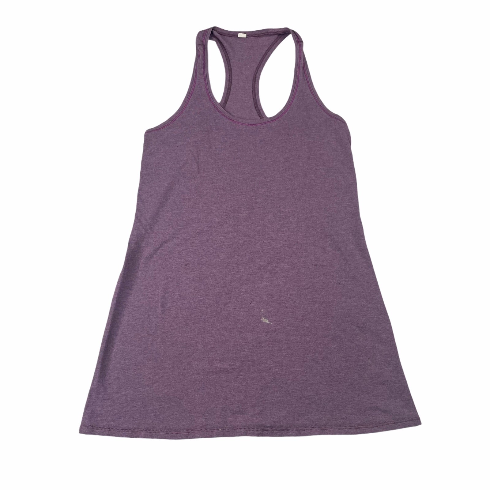 Lululemon Every Yogi Racerback Tank Heathered Ultra Violet Purple size 6 Stain