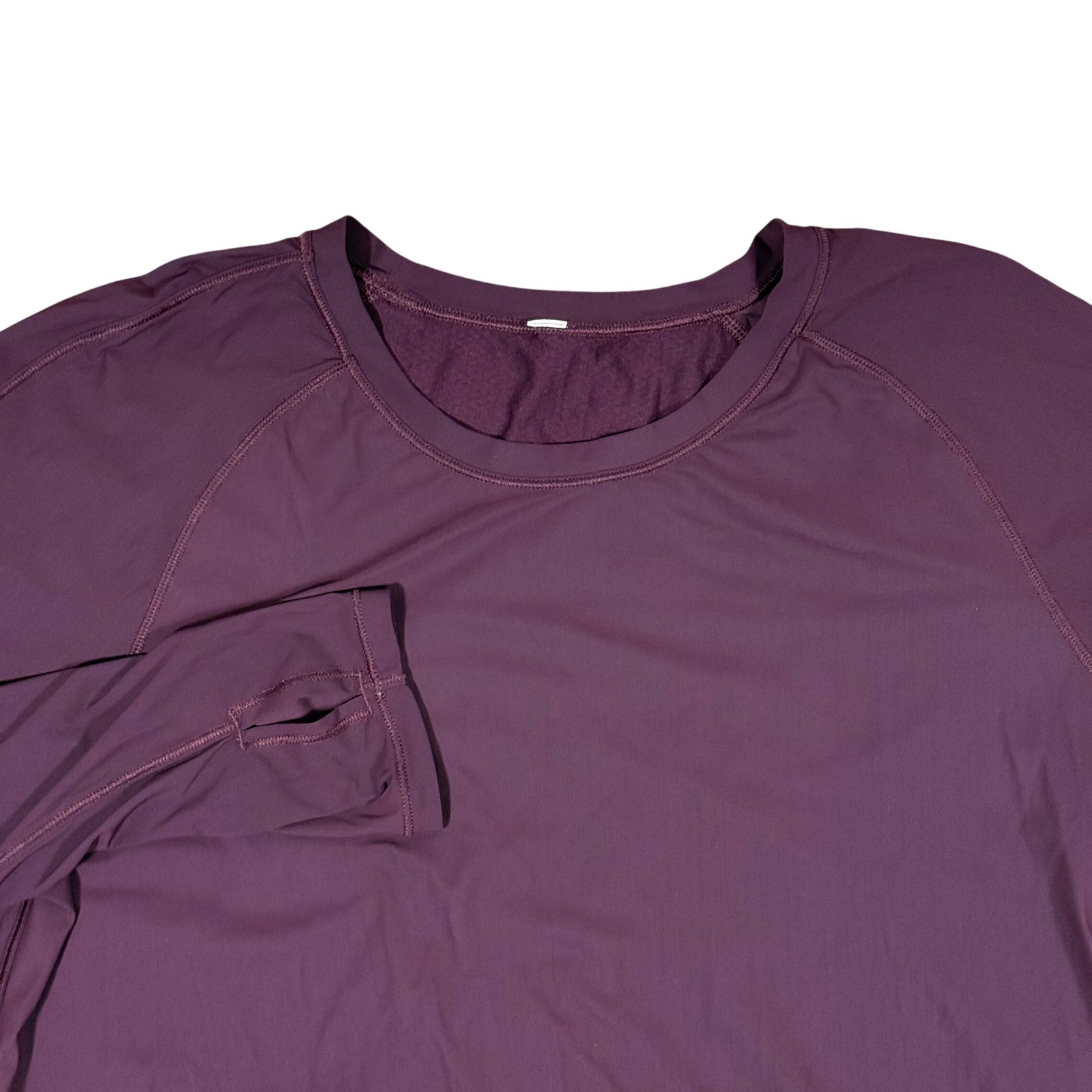 Lululemon Open Back Long Sleeve Top Women’s Medium Purple Yoga Thumbhole