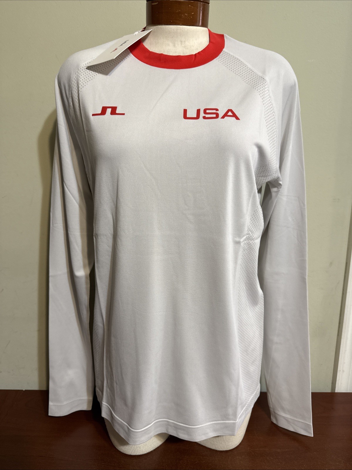 J. LINDEBERG JOELLE SEAMLESS LONGSLEEVE USA GOLF WOMEN’S XXL GRAY NEW
