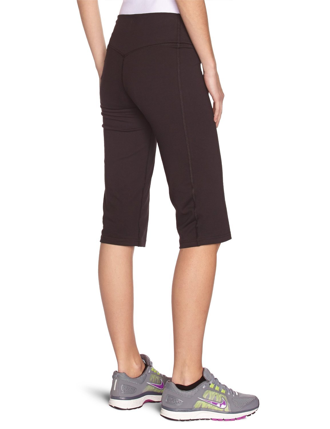 NWT $45 Women’s NIKE Legend 2.0 Reg DFC Ladies Black Cotton Capri Pants #548500