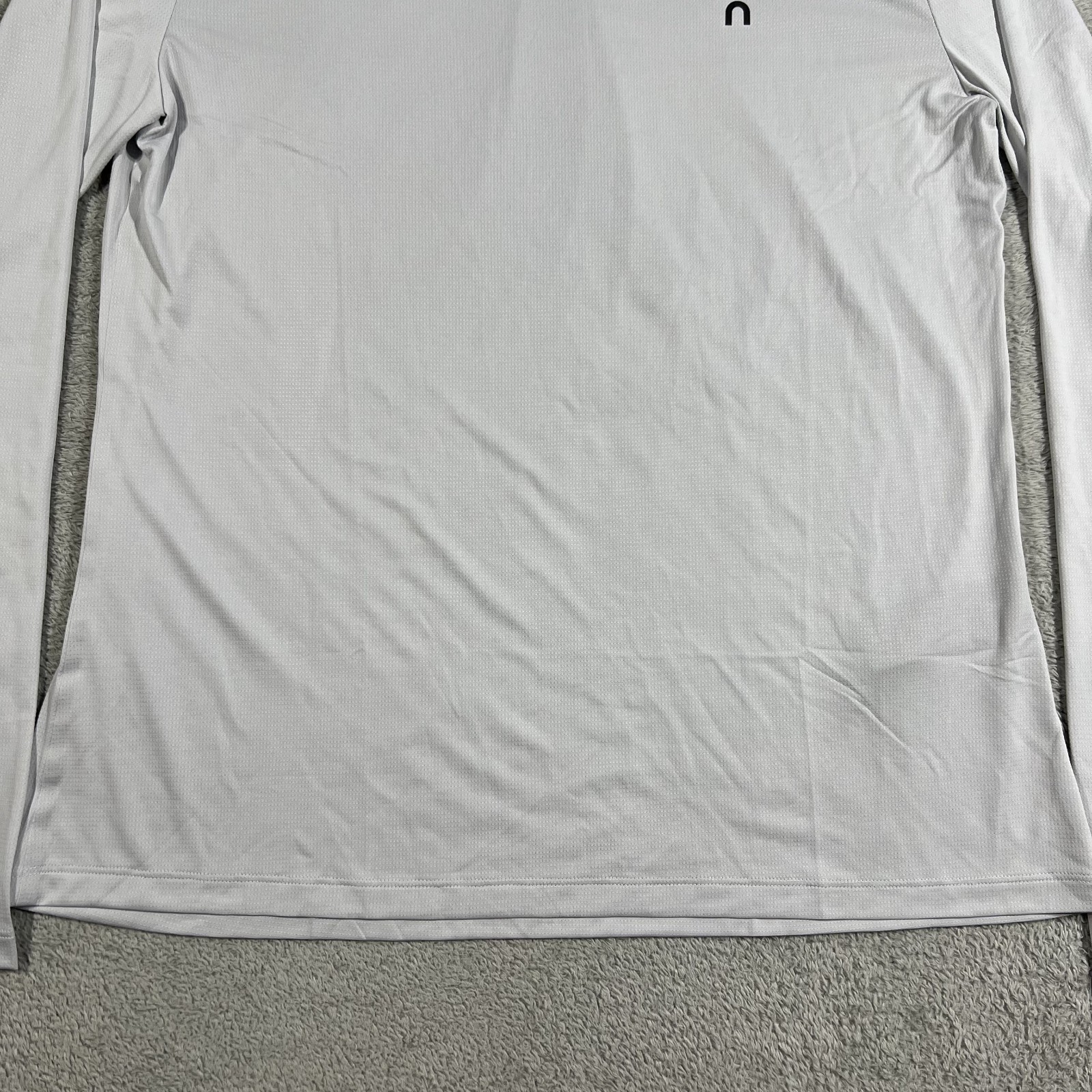 On Cloud Shirt Womens Large Performance Long Sleeve Light Gray Athletic Running