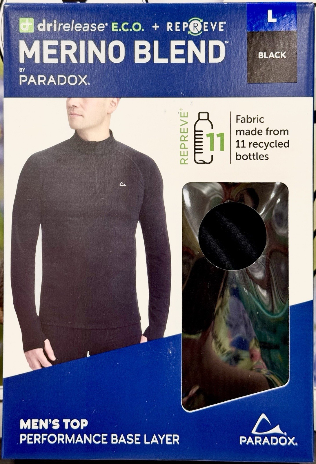 🤩Bulk Sale $12 ❤️Paradox Merino Blend 1/4 Zip Base Layer (Size L 41 – 44 in)