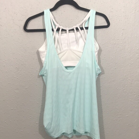 Athleta Mint Green Tank with Removable Bra size S