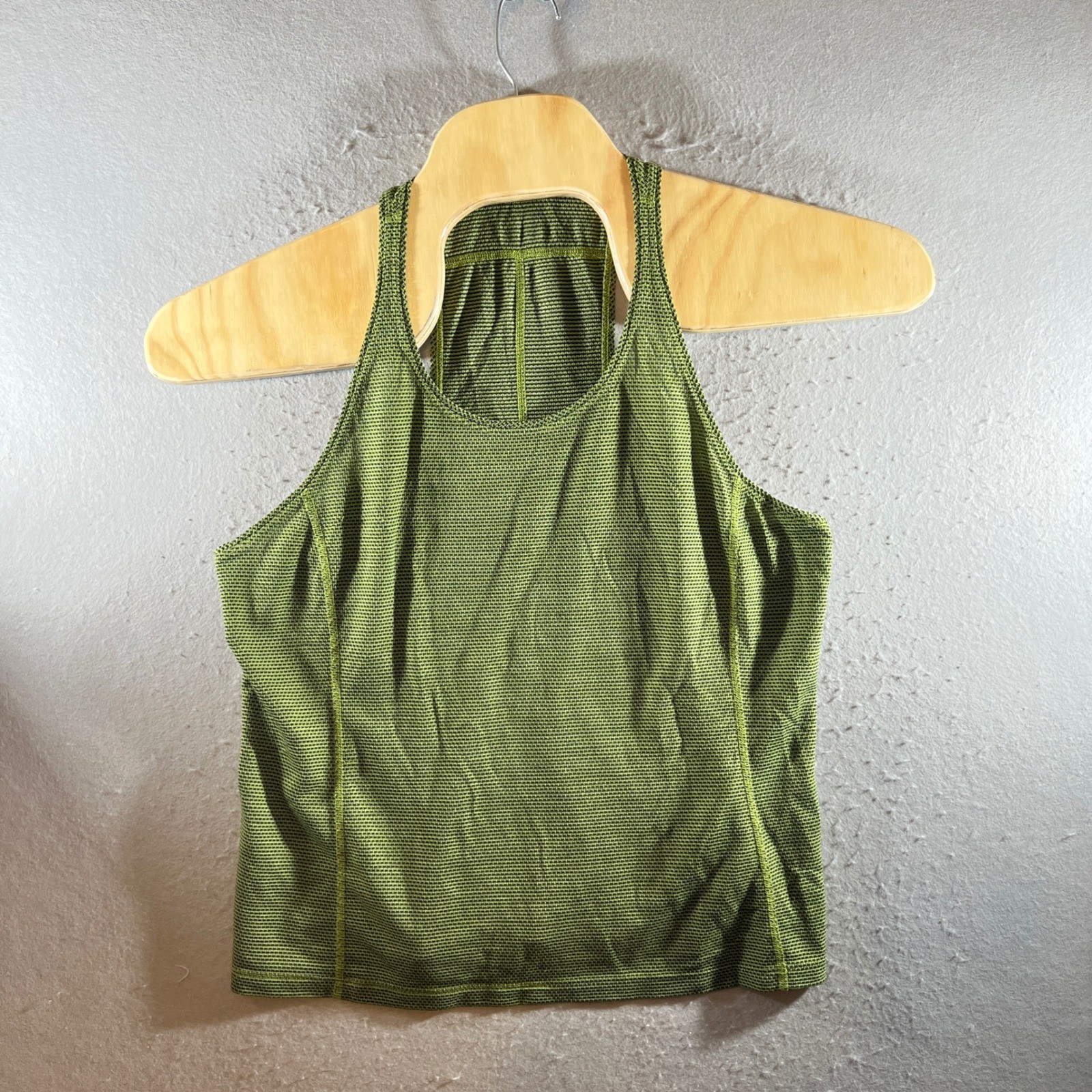 1264 | Allbirds Natural Run Tank Merino Wool Blend Racerback Green Womens XXL