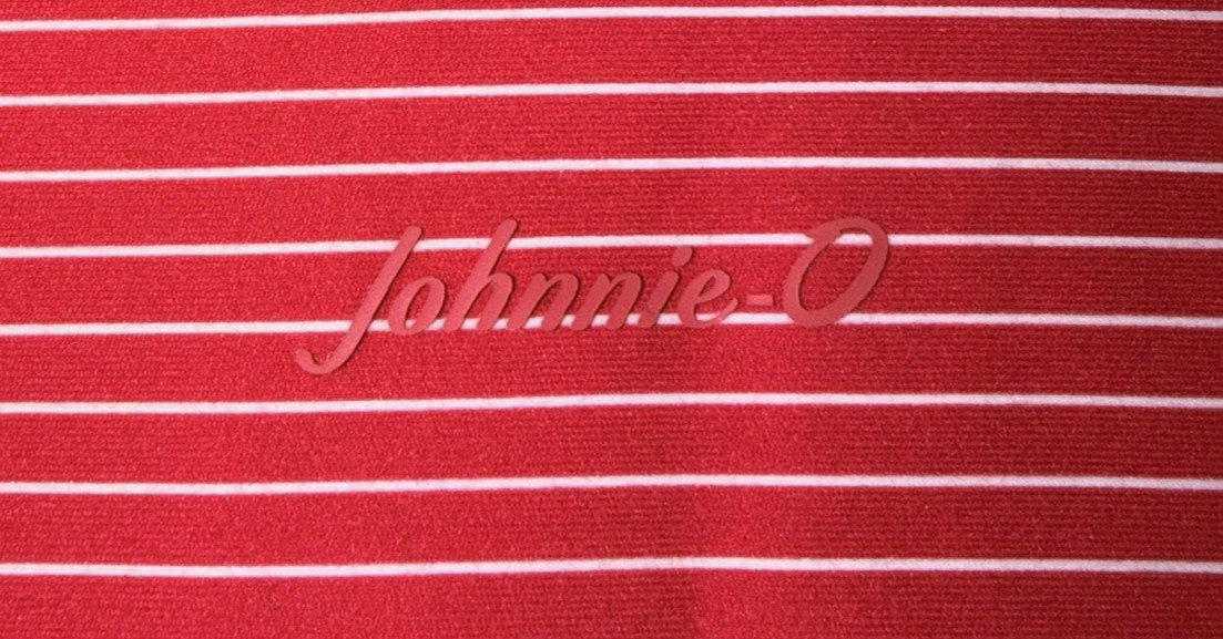 Johnnie-O Performance 1/4 Zip Long Sleeve Golf Pullover Pink & White Size XL EUC