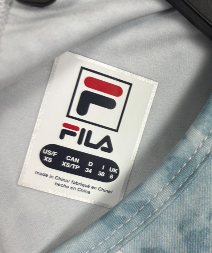 Fila Womens Full Coverage Sleeveless Activewear Tank Top Stretch White XS NWOT