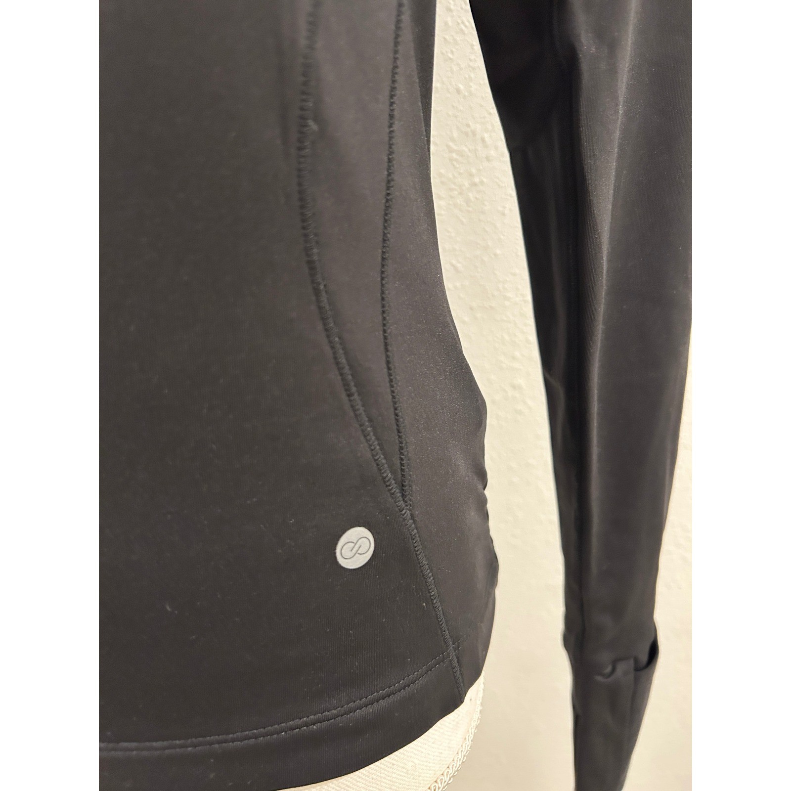 CALIA Performance Cold Weather Long Sleeve Top Tee Pure Black Womens XS NWT