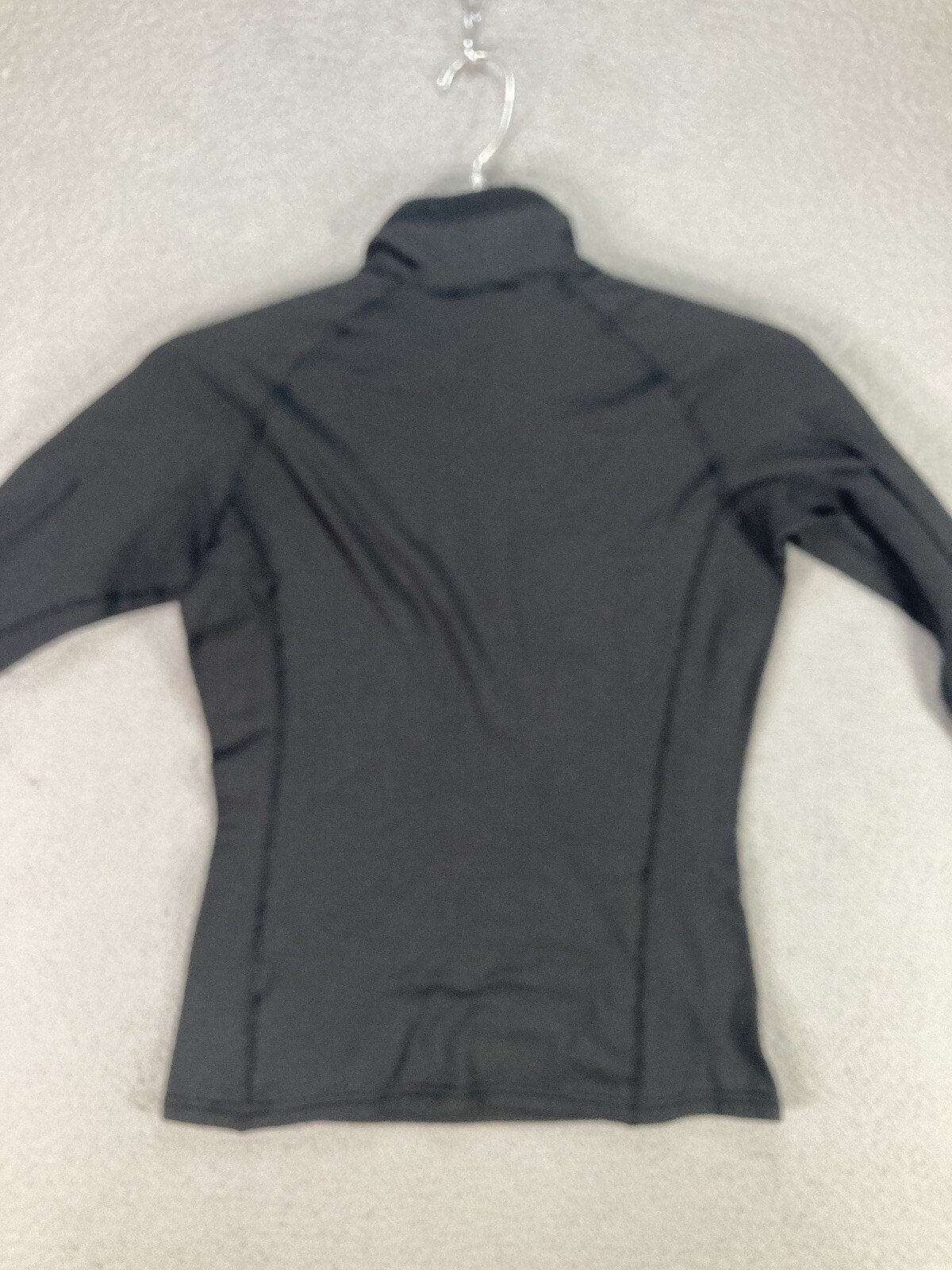 Patagonia Sweater Womens Small Black R Fleece Long Sleeve 1/4 Zip Pullover