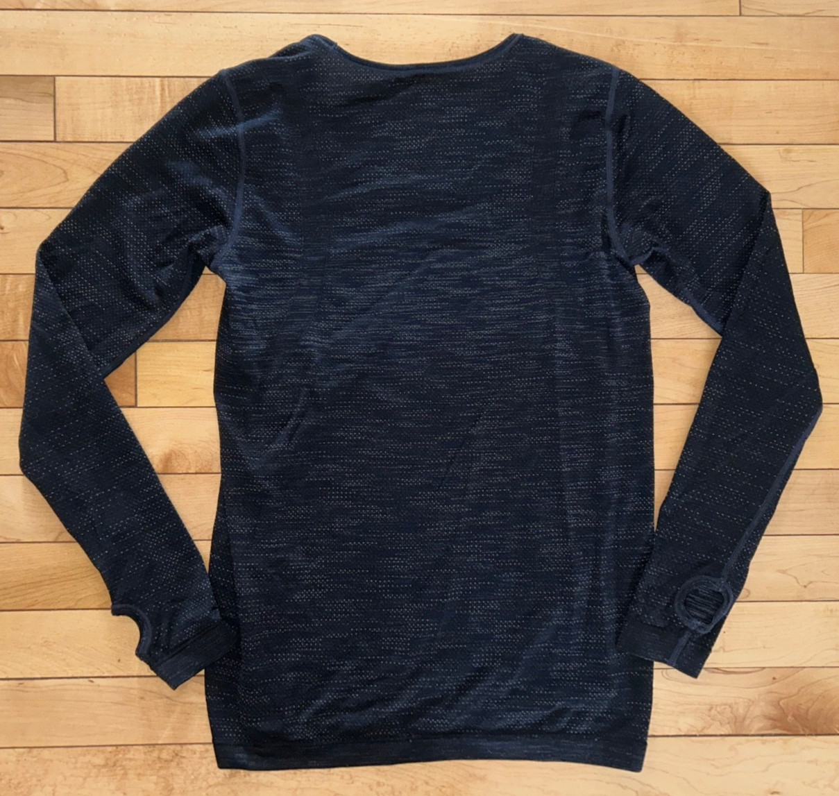 UNDER ARMOUR Threadborne Seamless Long Sleeve Shirt Graphite Black Size S