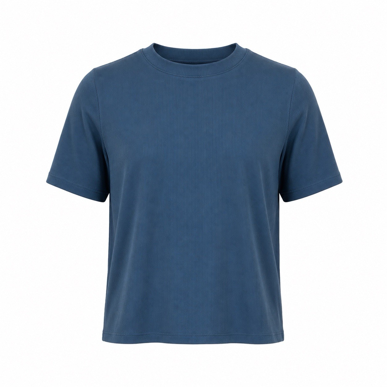 Nike Zenvy Dri-FIT Ribbed Training Crop/Boxy Style Top Women’s XL Blue NWT