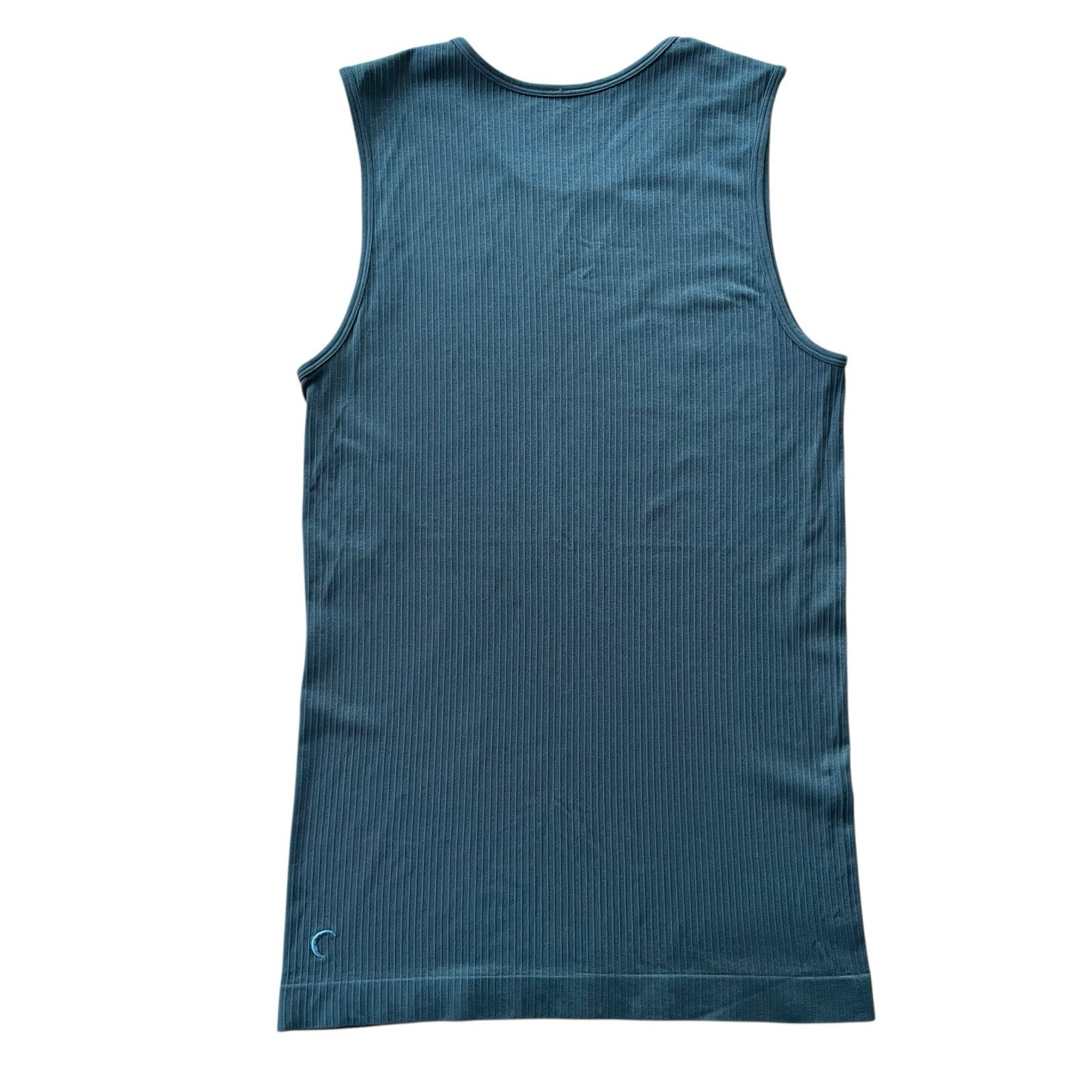 Zyia Active Women’s M Teal Moss Parallel Tank Athletic Ribbed Full Coverage Top