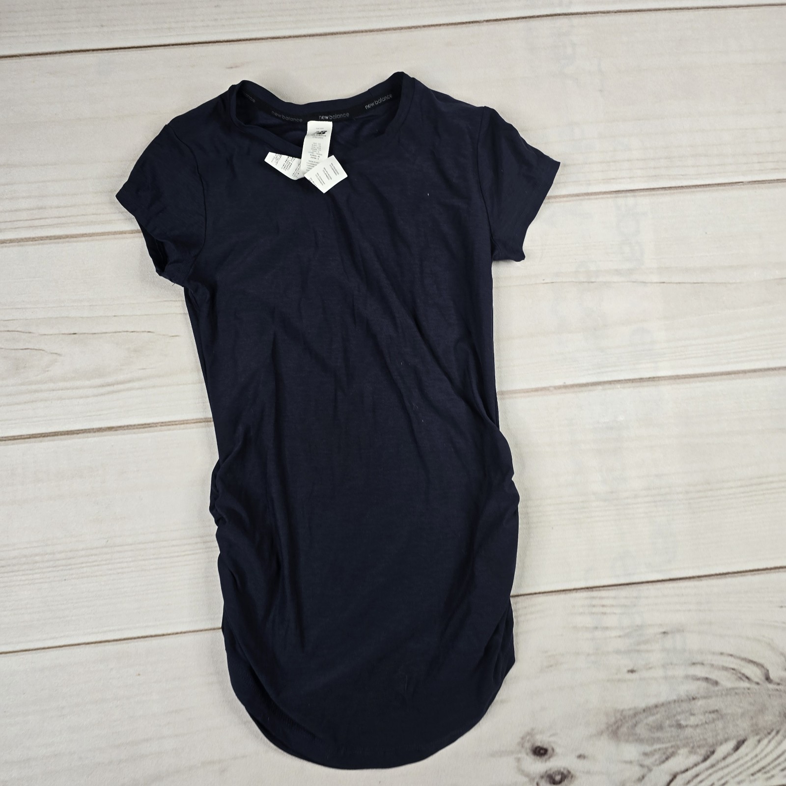 New Balance Dry Womens SHIRT Navy BLUE SZ XS #86A