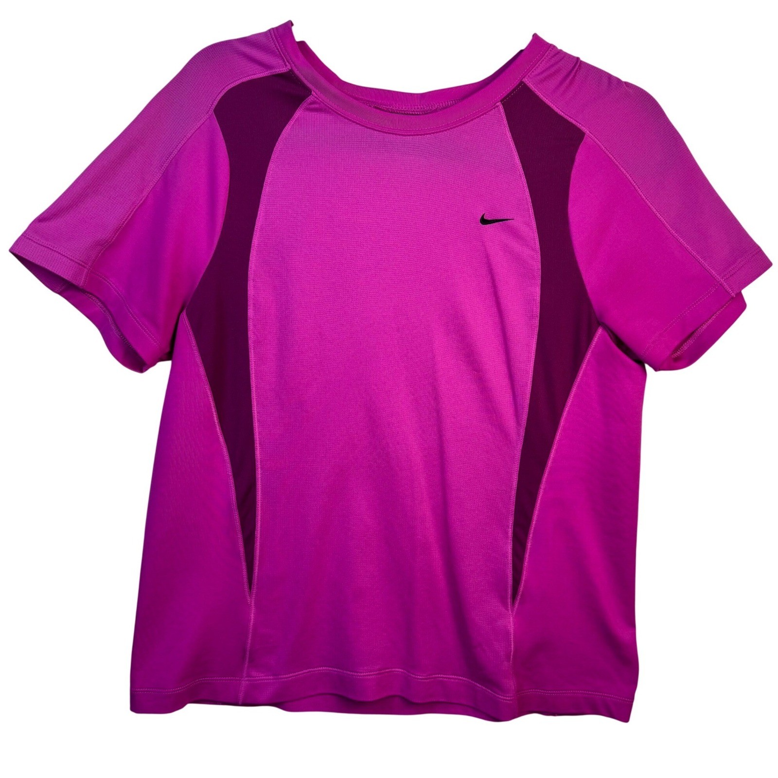 Nike Shirt Women’s Medium Pink Athletic T-Shirt Short Sleeve Fit Dry Workout