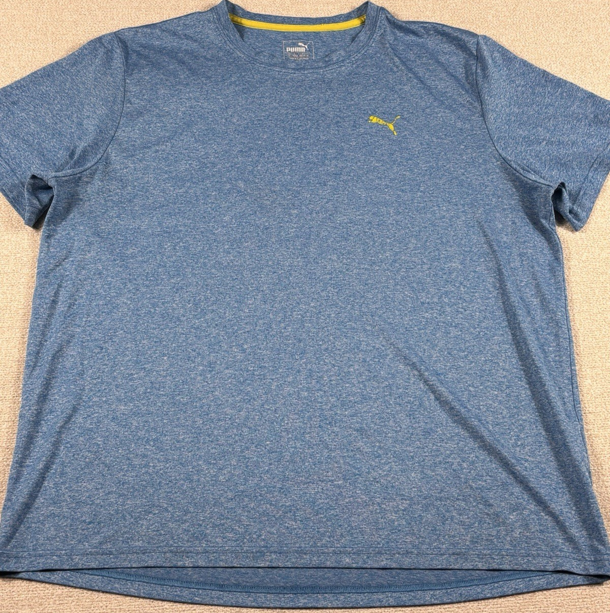 Puma Drycell Soccer/Tennis Athletic T-Shirt Women XL Teal Neon Logo Running Walk
