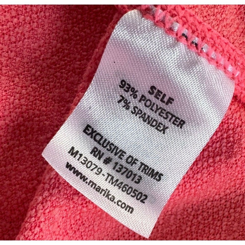 Marika Tek Dry-Wik Pink Quarter Zip Performance Wear Medium