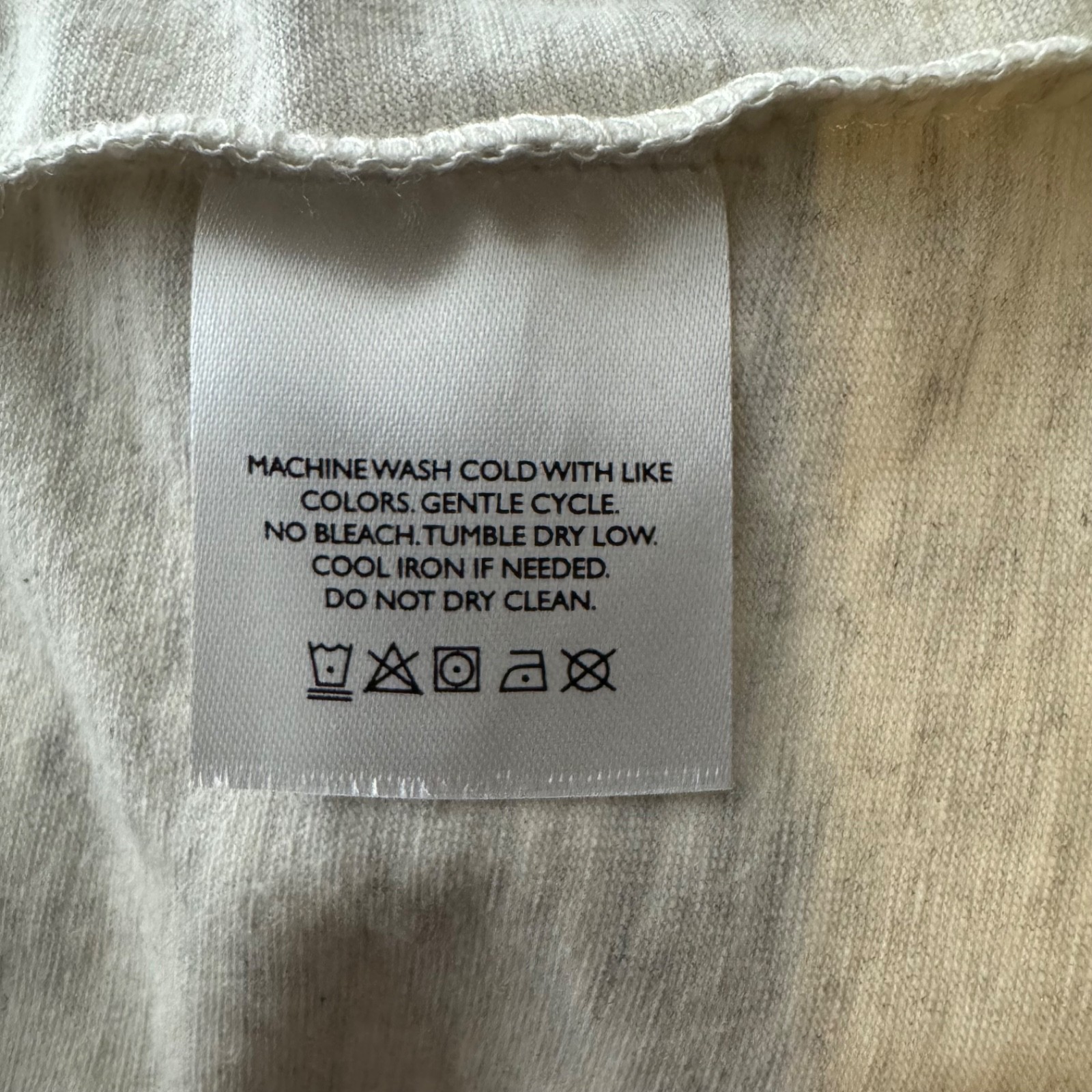 Cielo Oatmeal Heather Short Sleeve Stretch Tee | Size M Cotton Blend T-Shirt NWT