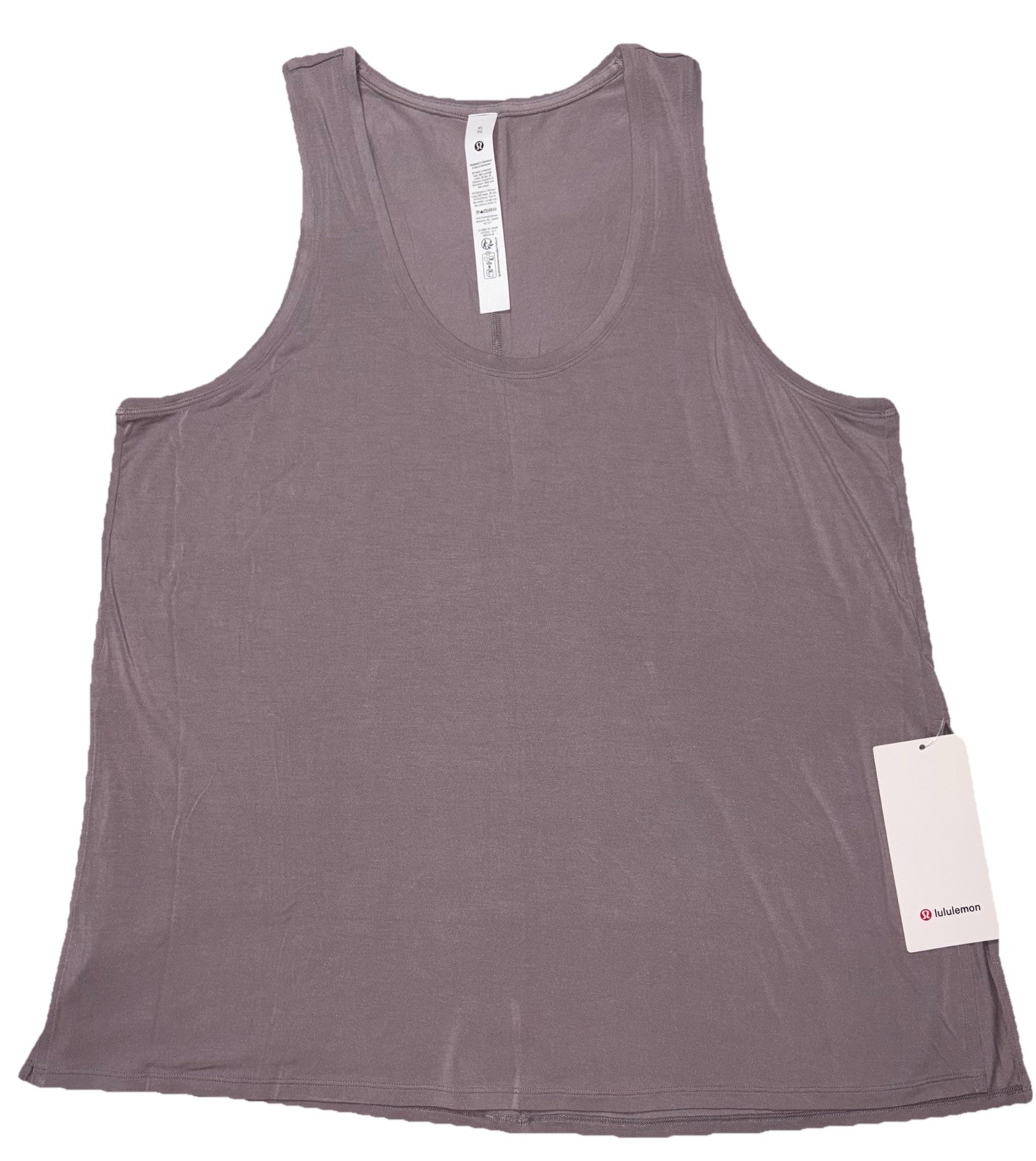 NWT🎀LULULEMON🎀XLARGE🎀MODAL SILK SIDE SPLIT TANK🎀4-WAY STRETCH🎀MAUVE GRAY