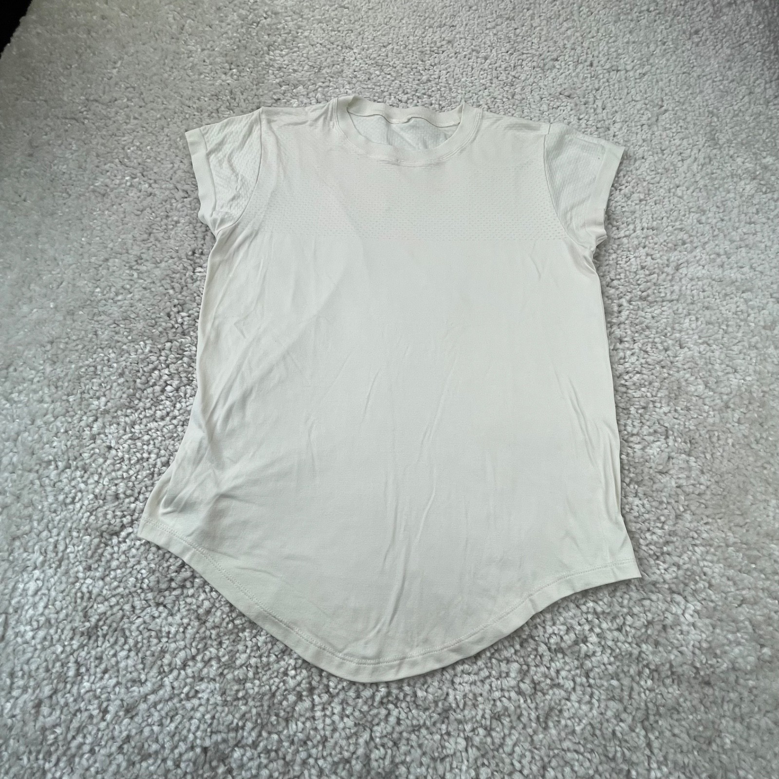 Varley Jade Seamless Tee Cream Ivory Womens Small/Medium