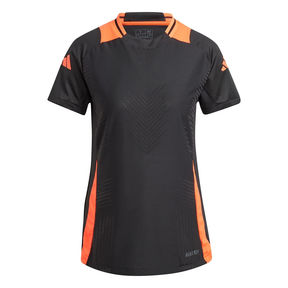 Adidas Tiro 24 Jersey Women’s Large Black Solar Red Regular Fit Soccer SRT421