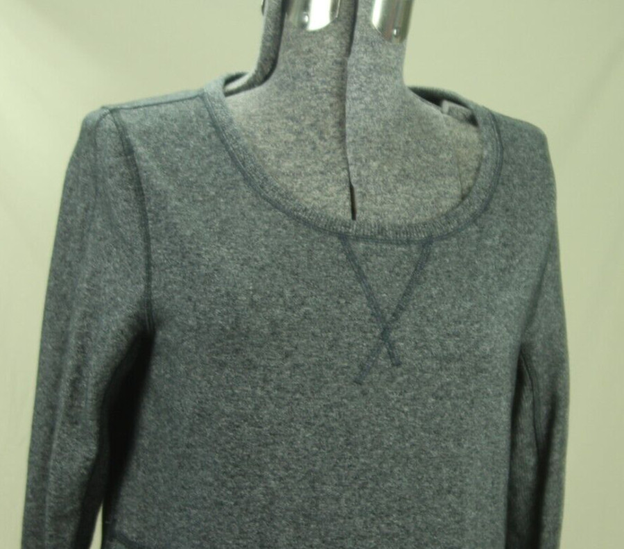 Lululemon Exhalation Pullover II Size 6 Heathered Speckled Black Gray