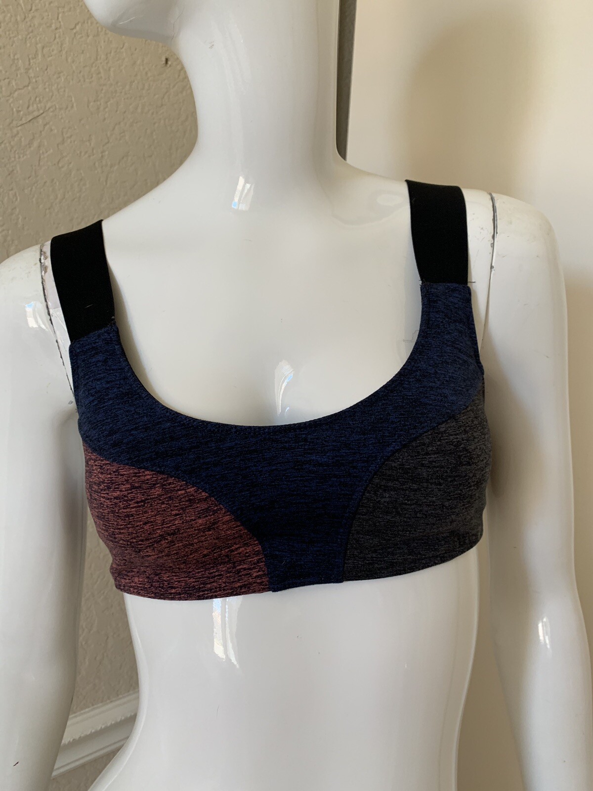 FP Movement Free People NEW! Space Dye Colorblock Fitness Bra Top Sz XS NWOT!