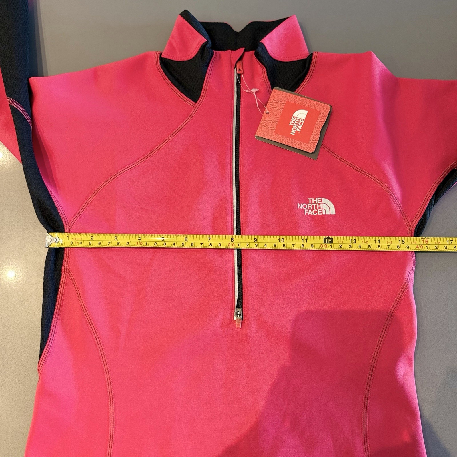 The North Face Pullover Top Womens Small Slate Pink Flashdry 1/4 Zip Performance