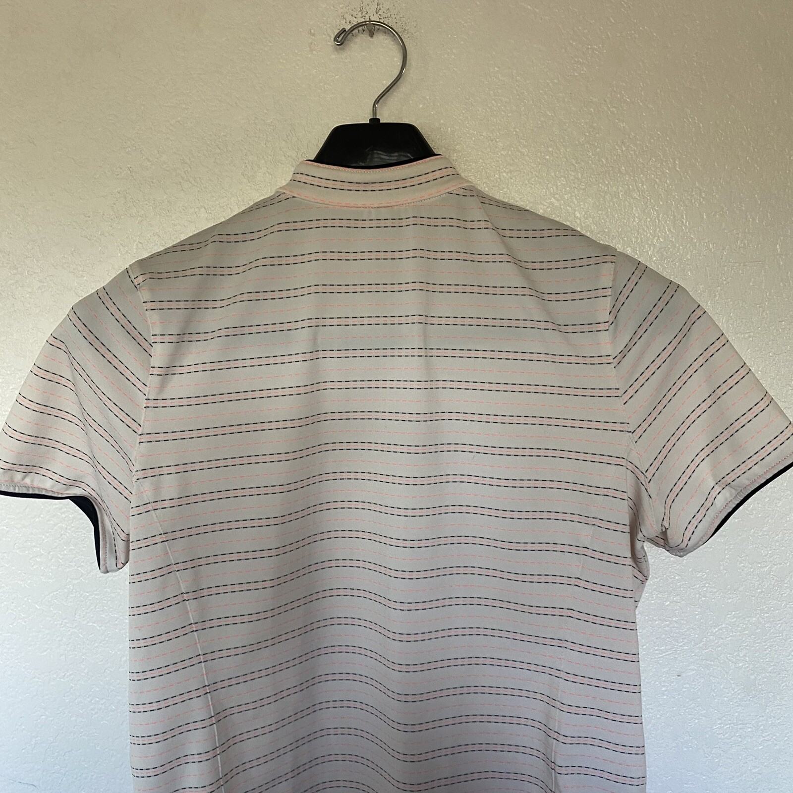 Tail Tech Performance Womens Multicolor Short Sleeve 1/4 Zip Activewear Top Sz L